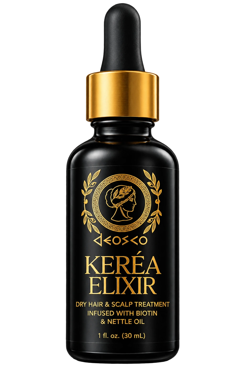 KERÉA Elixir dry hair and scalp treatment bottle